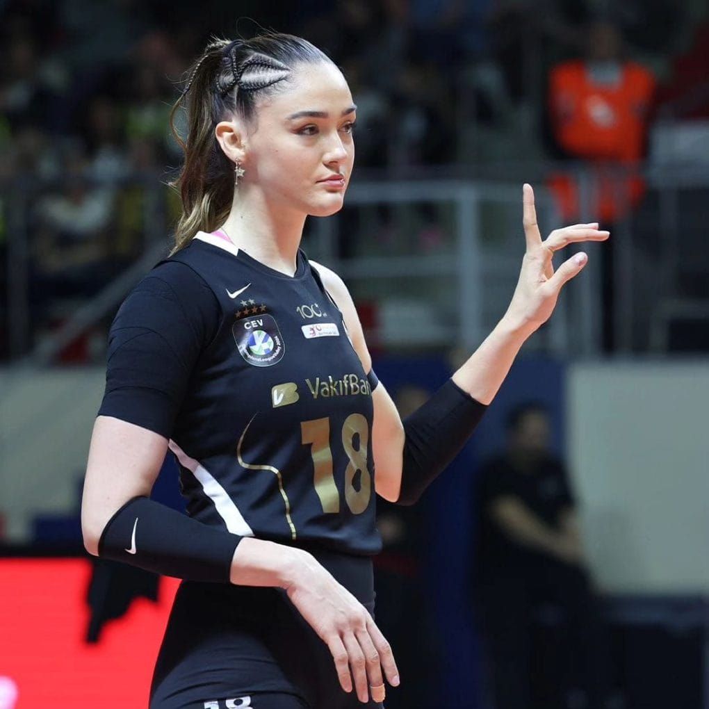 High Ponytail with Scalp Braids — Volleyball Hairstyles