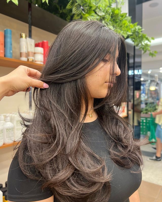 Collarbone Layers With Face-Framing Collarbone Layers With Face-Framing — Blowout Natural Hair