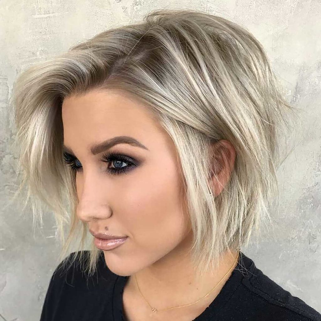 Choppy Bob with Ash Blonde Bangs — Hairstyles for Thin Hair