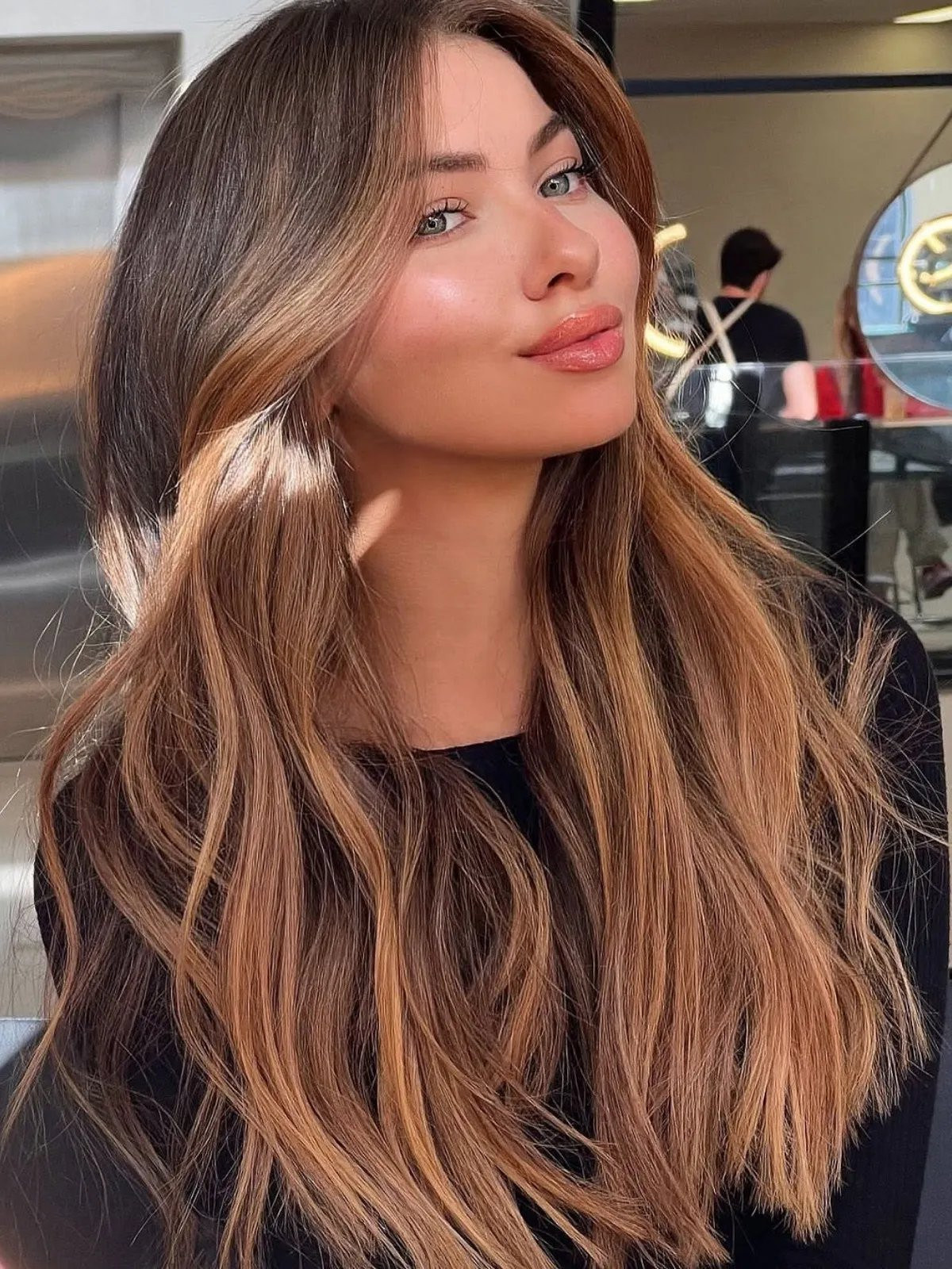 Chocolate Brown Balayage for Dimension — Hair Color for Fair Skin Brown Eyes