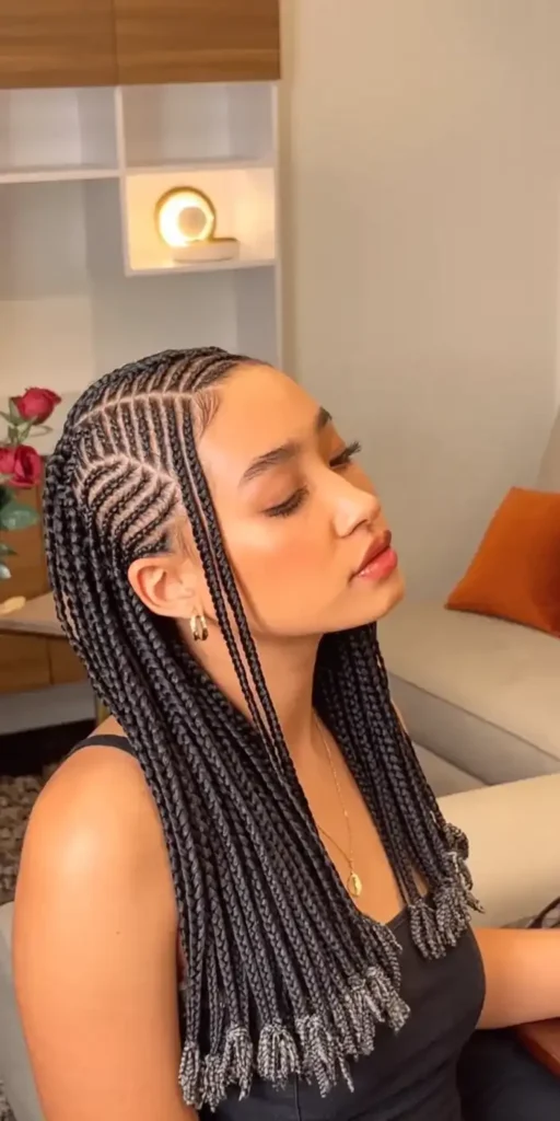 Cornrows into Long Braids Cornrows into Long Braids — Easy Braided Hairstyles