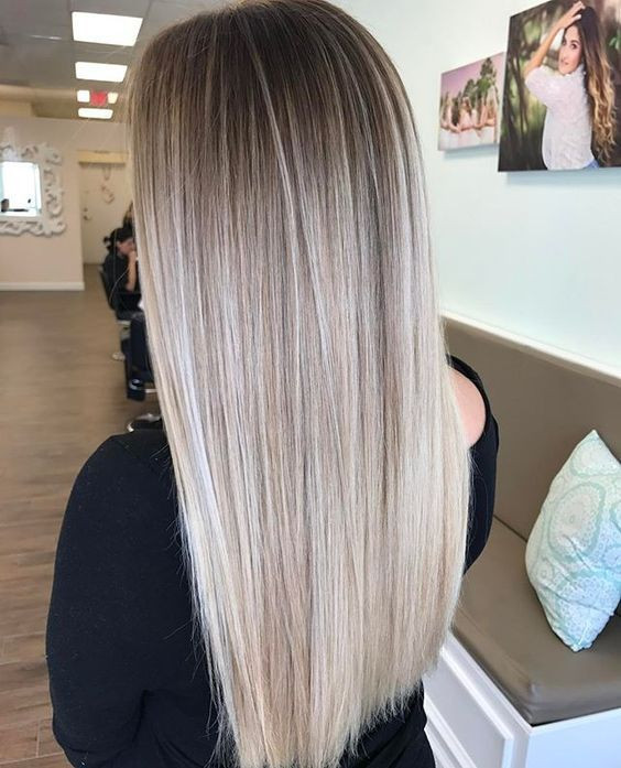 Long Dark Blonde to Champagne Blonde Long Dark Blonde to Champagne Blonde — Shadow Root