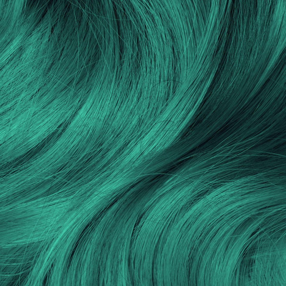 Vibrant Teal Green Waves Vibrant Teal Green Waves — Olive Green Hair