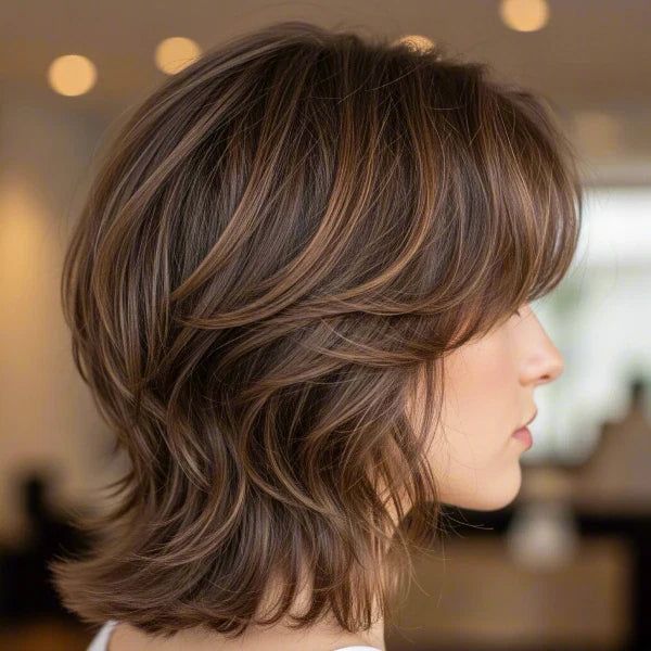 Layered Shag Visual Idea Layered Shag Visual Idea — Haircuts for Thin Hair