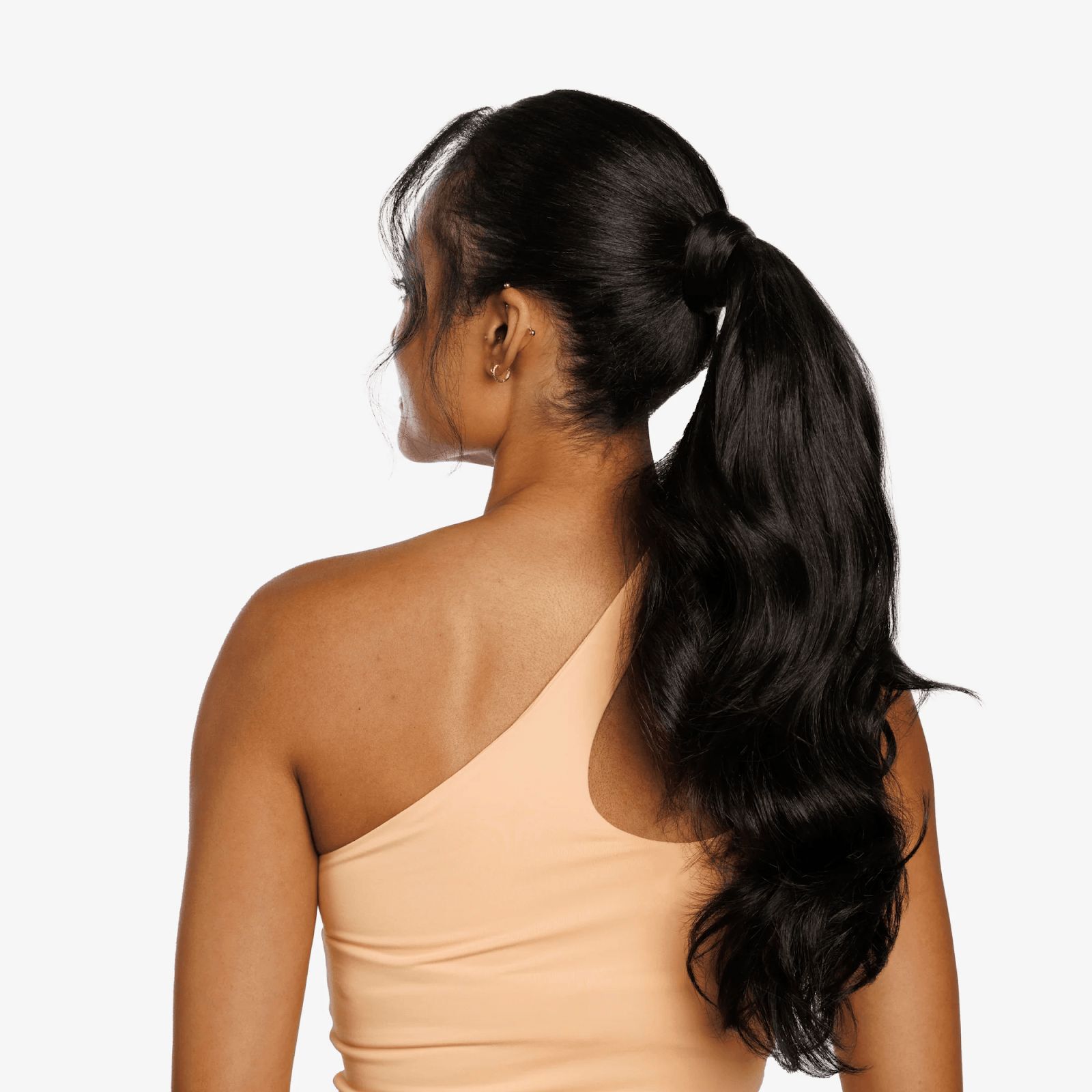 Long Flowing Wavy Ponytail — Ponytail with Extensions