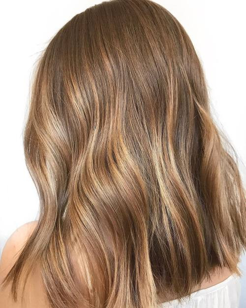 Front View Medium Crop Visual Idea Front View Medium Crop Visual Idea — Golden Brown Hair
