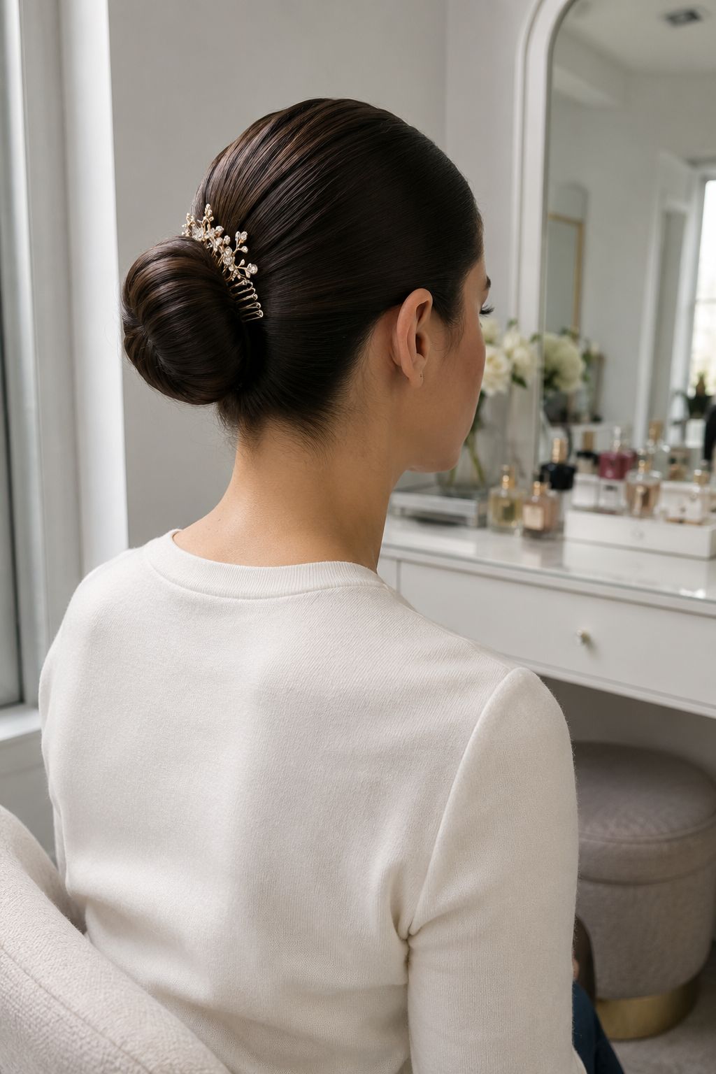 Dark Brown Visual Idea — Church Hairstyles