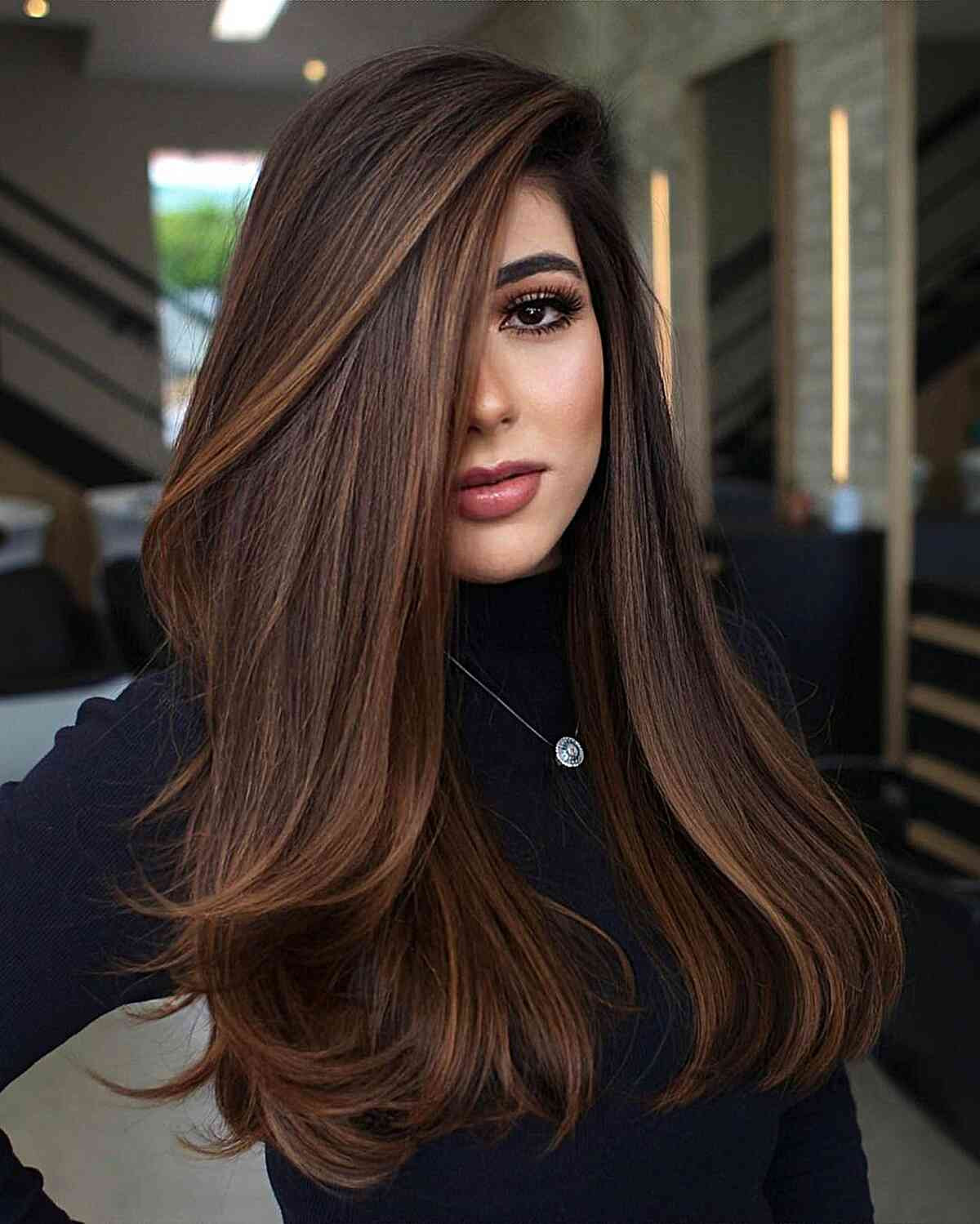 Front View Visual Idea Front View Visual Idea — Caramel Highlights