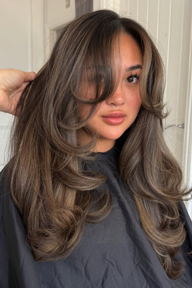 Smoky Ash Brown Balayage Visual Idea Smoky Ash Brown Balayage Visual Idea — Cool Brown Hair