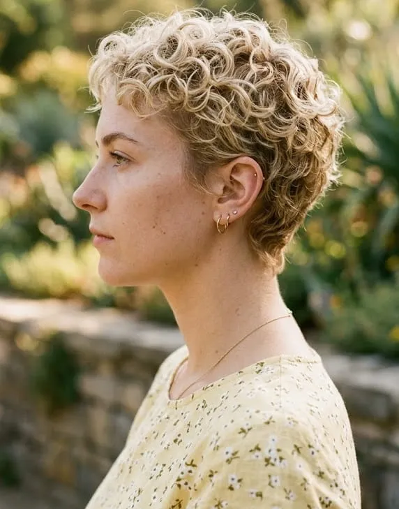 Ear Visual Idea Ear Visual Idea — Short Curly Hairstyles