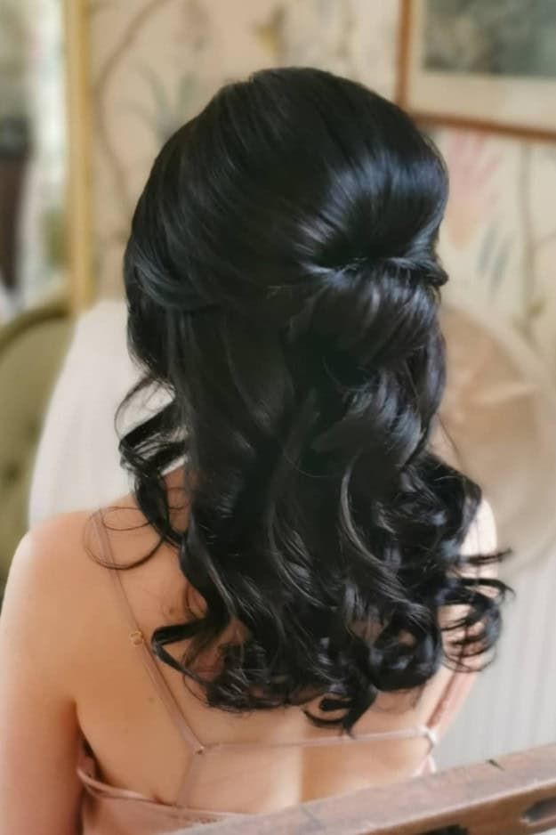 Dark Brown Voluminous Updo Dark Brown Voluminous Updo — Bridesmaid Hairstyles