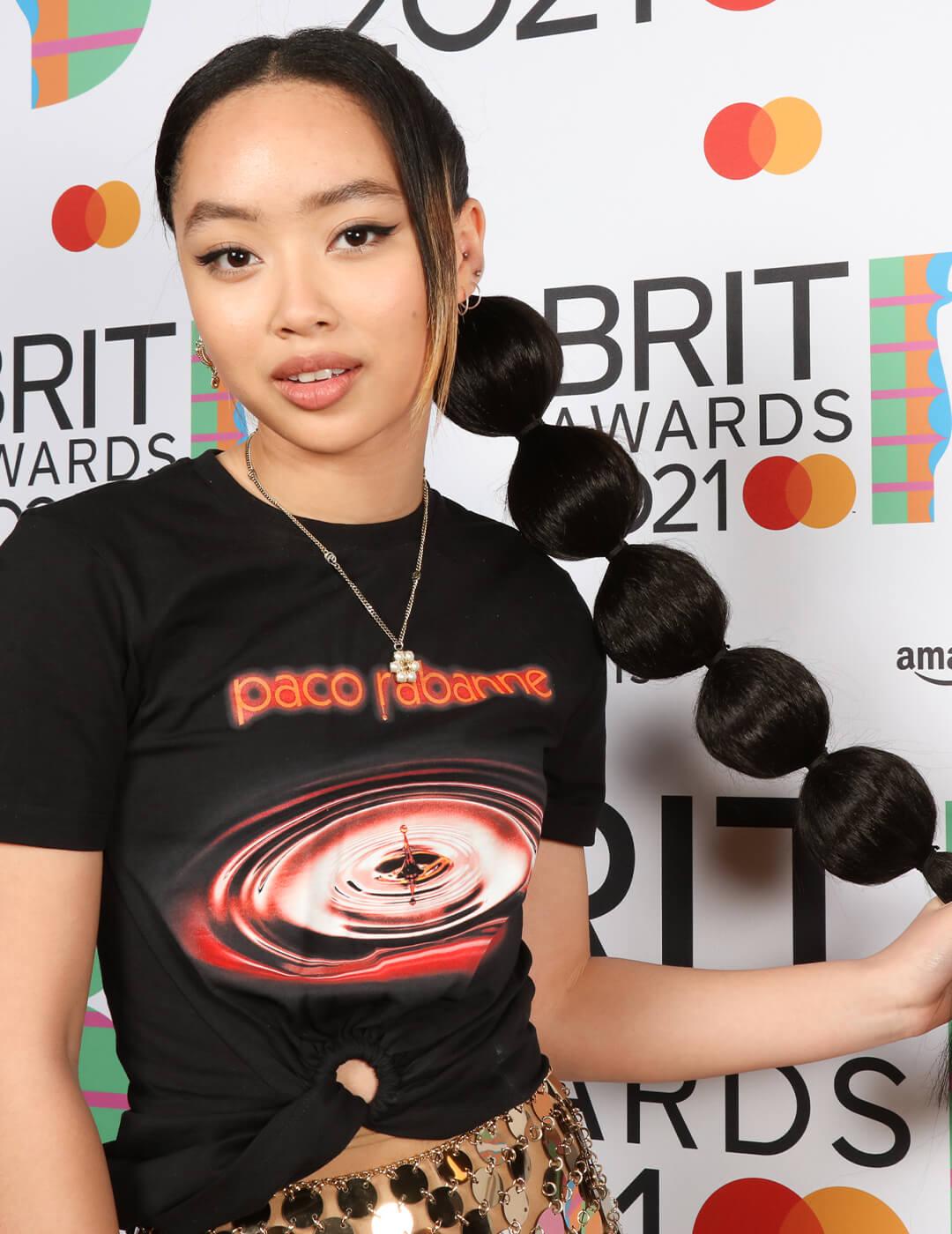 High Black Bubble Ponytail High Black Bubble Ponytail