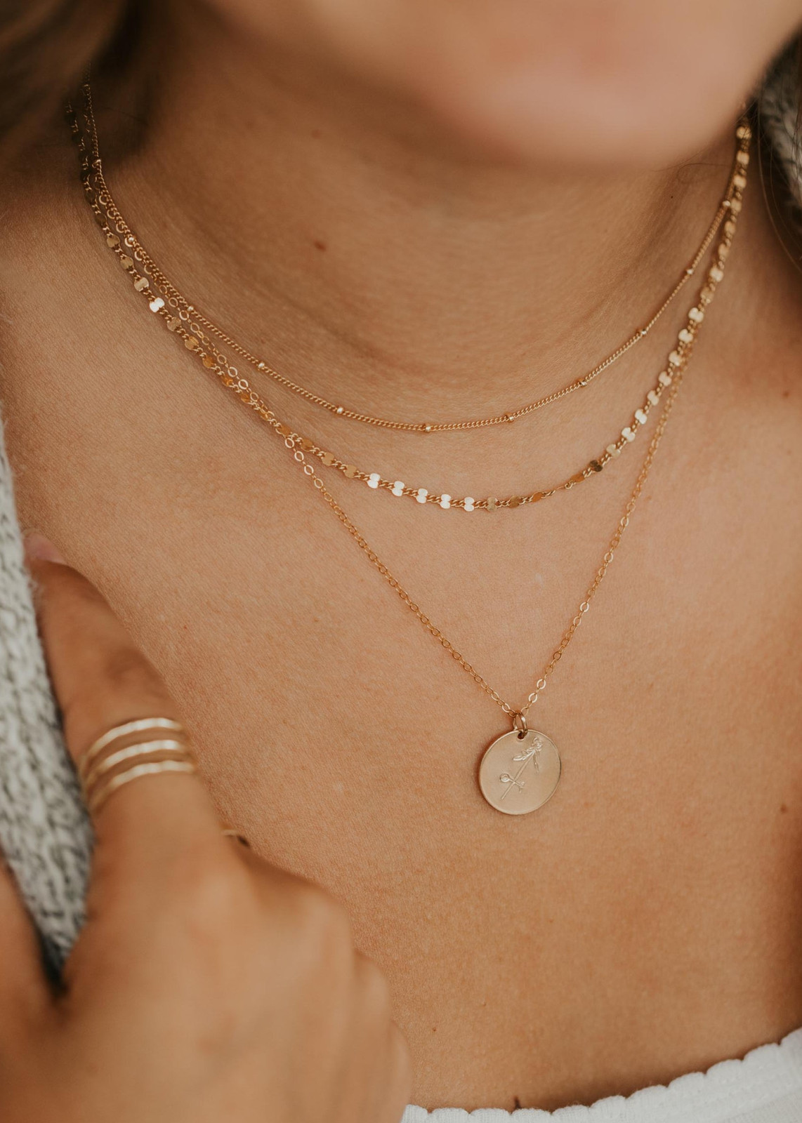 Minimalist Gold Satellite Choker for Evening — Dainty Gold Necklaces