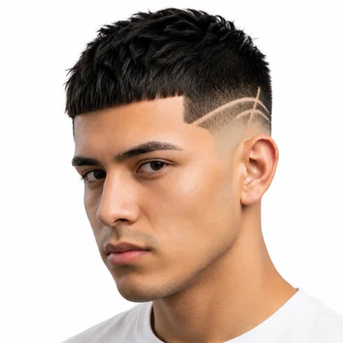 Very Short All Over Fades To Skin Visual Idea — Mid Taper Fade