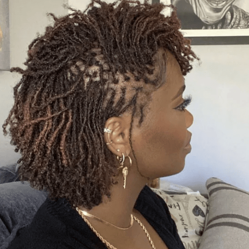Short Bob Micro Locs