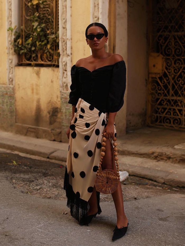 Polka Dot Skirt and Fringe: A Playful Summer Ensemble Polka Dot Skirt and Fringe: A Playful Summer Ensemble — Morocco Outfits