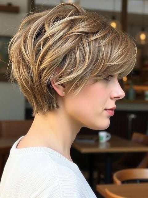 Tousled Ash Blonde Pixie With Bangs — Hairstyles for Oval Faces