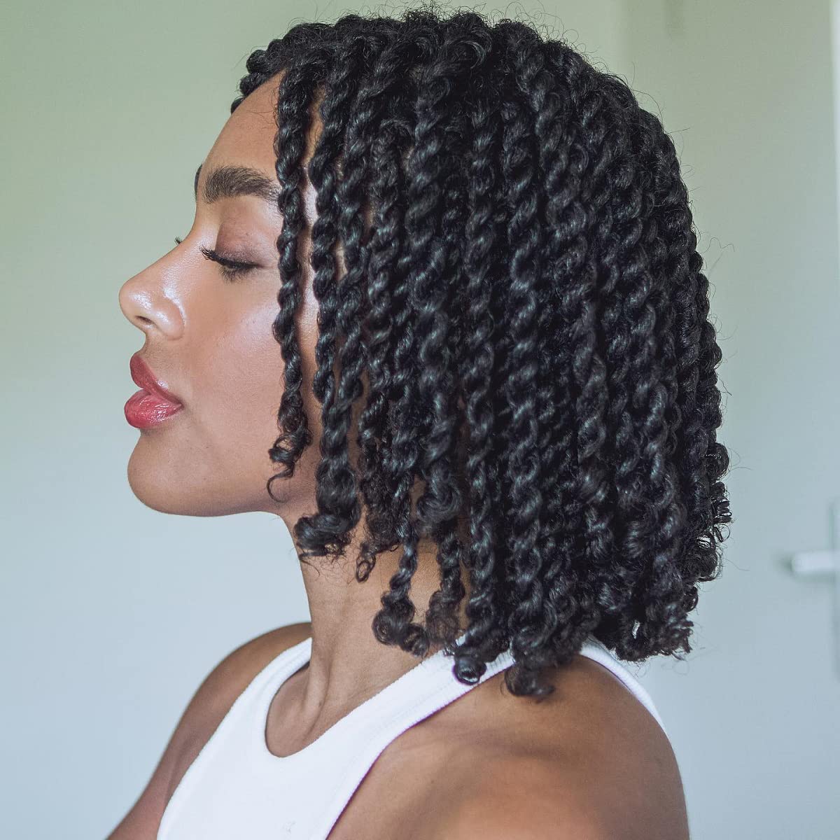 Collarbone Coily Twisted Braids — Crochet Braids