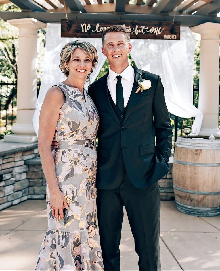Grey Jacquard Mermaid Dress with Metallic Floral Print Grey Jacquard Mermaid Dress with Metallic Floral Print — Mother of the Groom Dresses