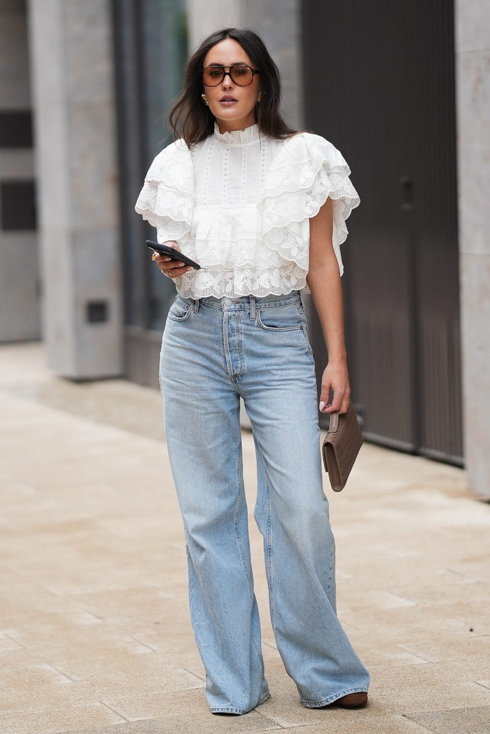 White Tiered Lace Blouse for a Trendy Summer Casual Look White Tiered Lace Blouse for a Trendy Summer Casual Look — Blouses