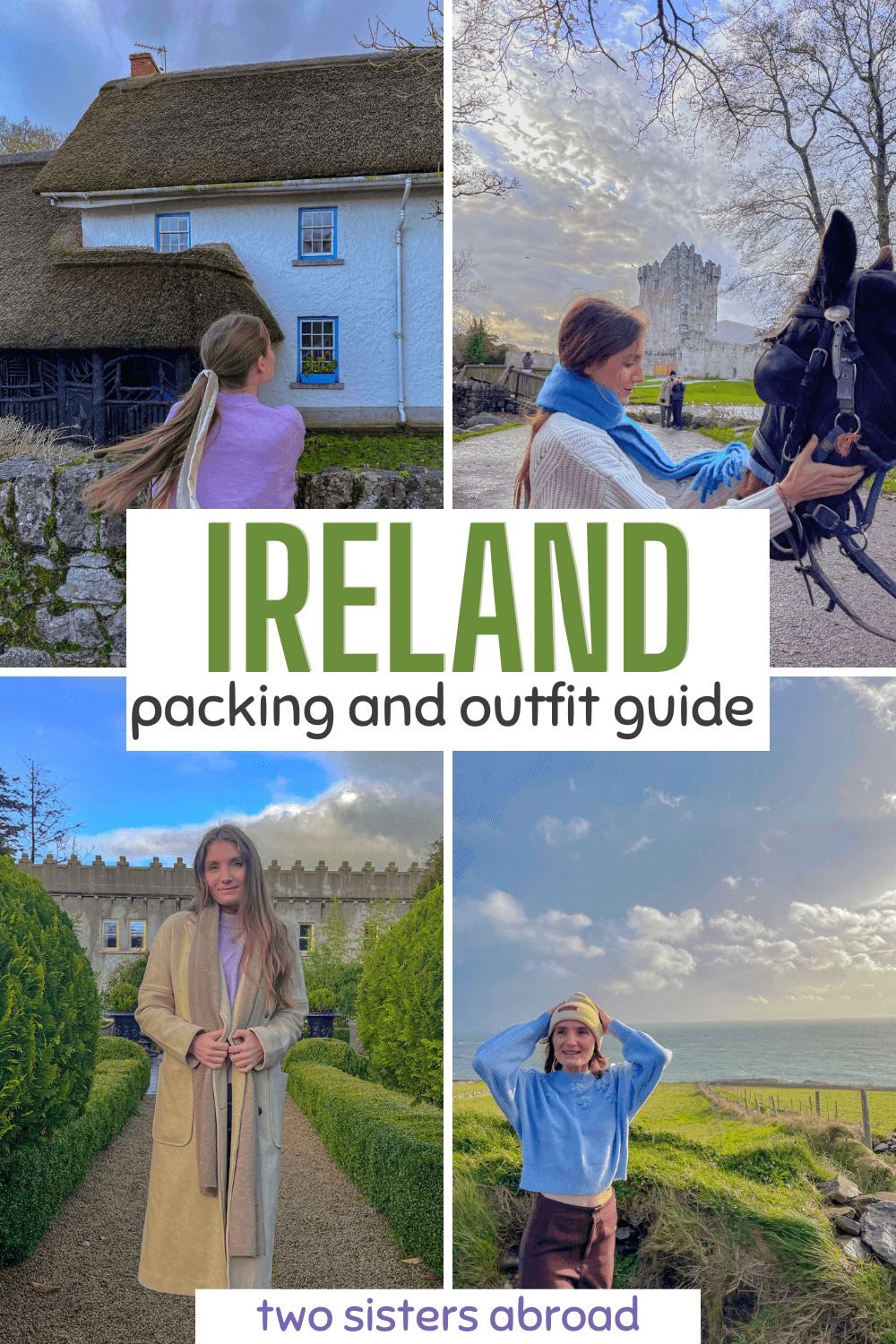 Floral Print Dress and Wide-Brim Hat for Daytime — Ireland Outfits