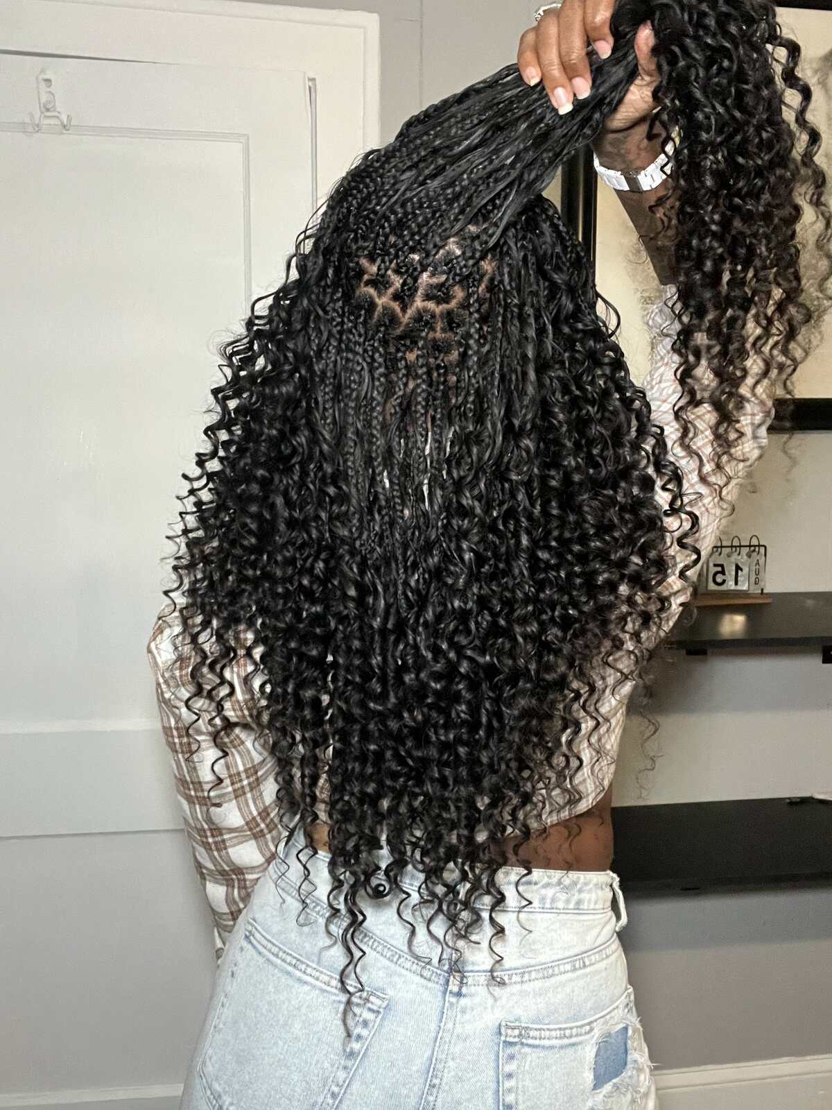 Knotless Braids With A Heart Parting — Bora Bora Braids