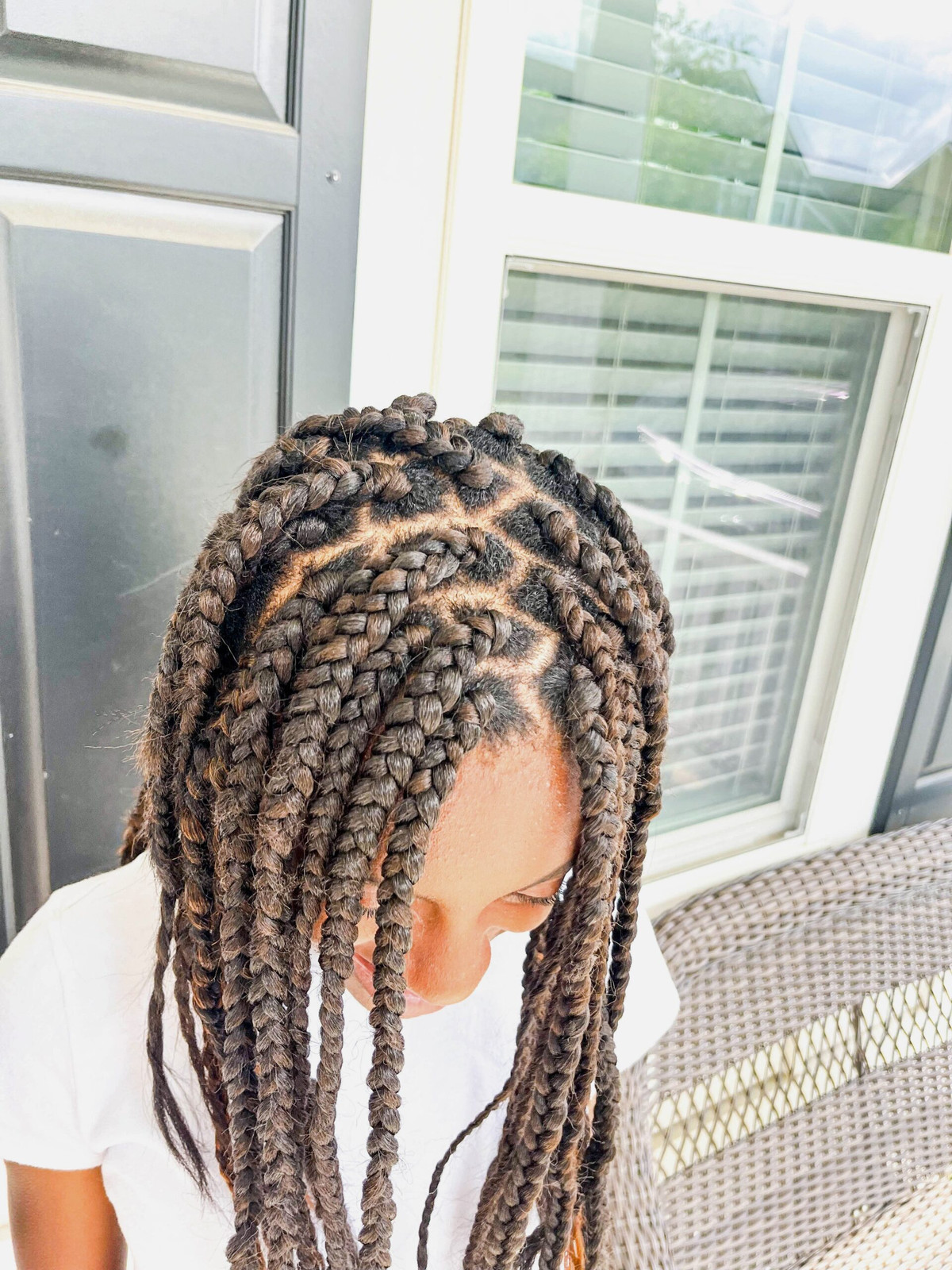 Mid-Back Box Braids With Precise Parting Mid-Back Box Braids With Precise Parting — Kids Box Braids