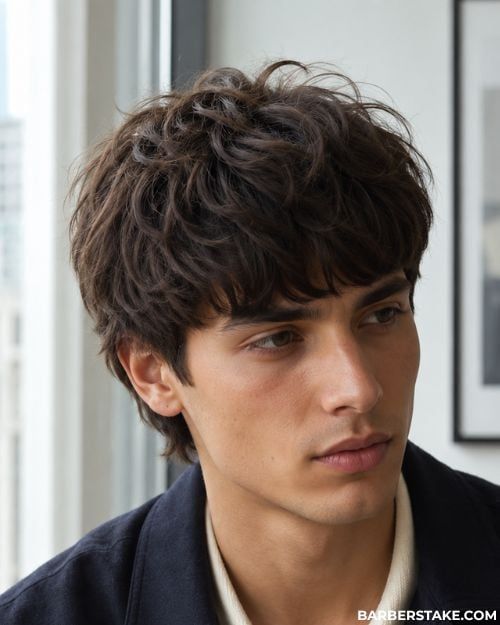 Tousled Ear Length Shag — Mod Cut