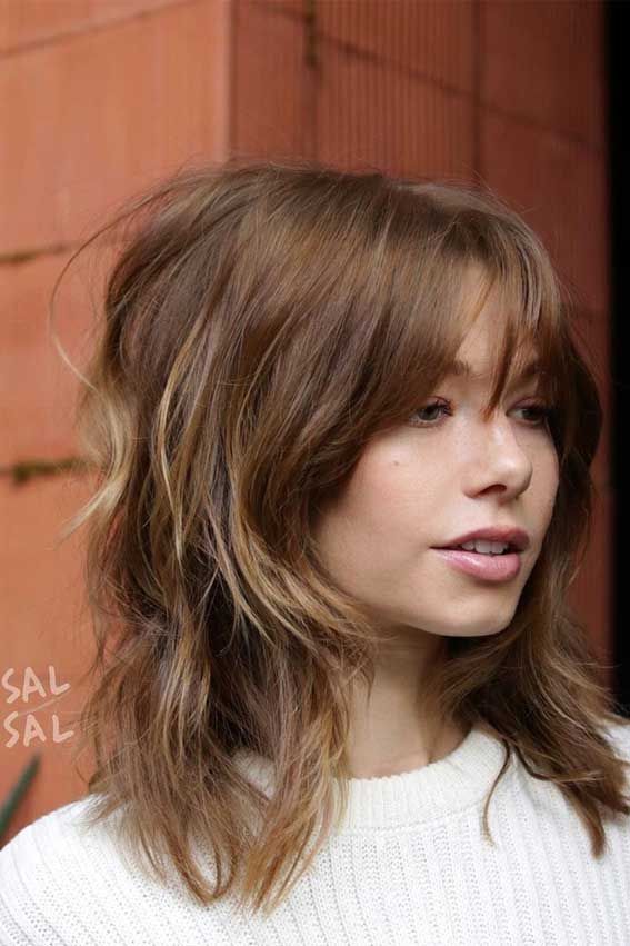 Medium Brown With Subtle Lighter Ends Visual Idea Medium Brown With Subtle Lighter Ends Visual Idea — Low Maintenance Haircuts