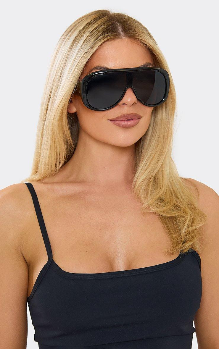 Oversized Black Aviators for a Bold Statement — Aviator Sunglasses Women