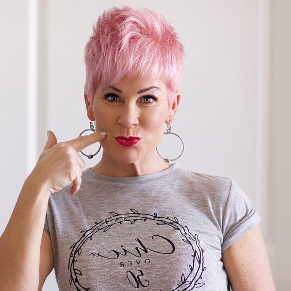Vibrant Light Pink Pixie Vibrant Light Pink Pixie — Hair Color for Women Over 50