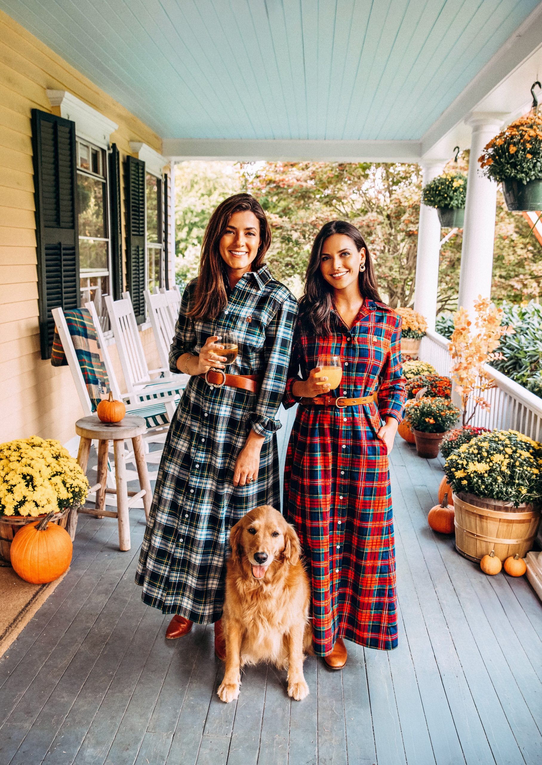Matching Plaid Flannel Maxi Dresses for a Coordinated Look — Flannel Outfits