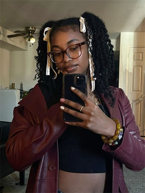 Playful Pigtails With Ribbons — Haircuts with Glasses