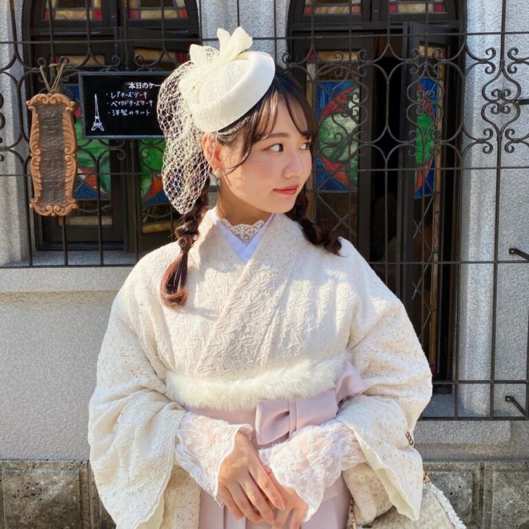 Delicate Lace Kimono for a Kyoto Cultural Experience — Kyoto Outfits