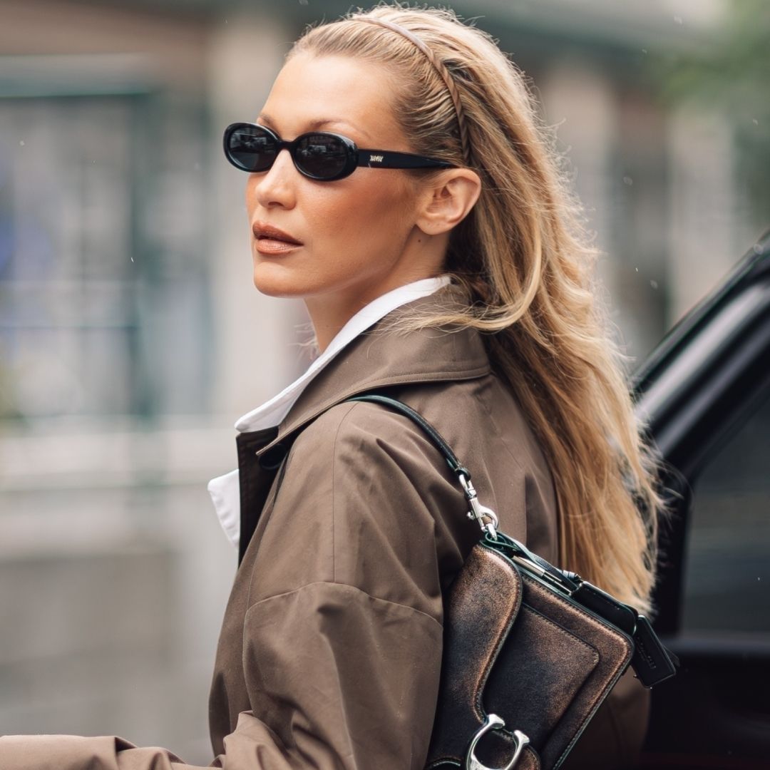 Bella Hadid Debuts New Coach Tabby Bag Before Paris Fashion Week | Marie Claire