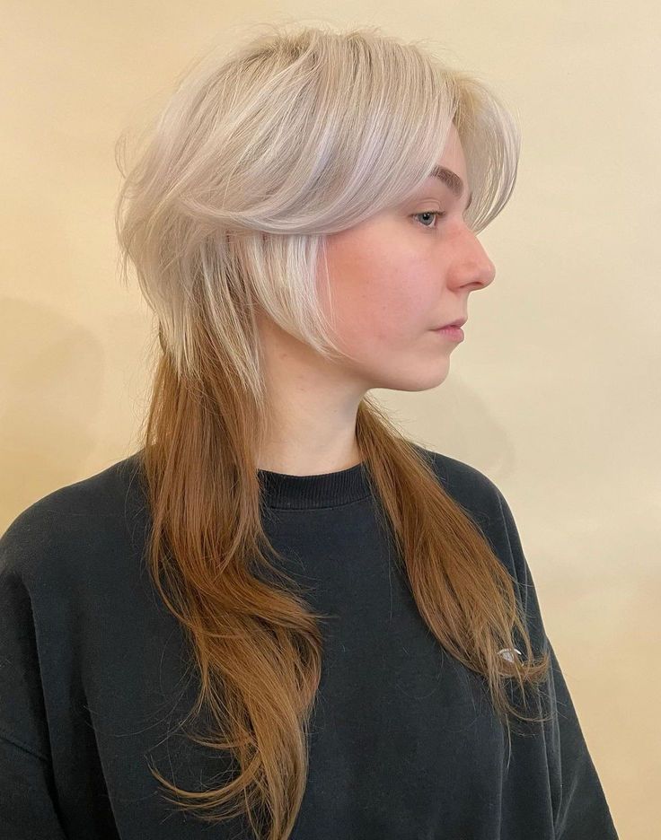 Ash Blonde With Warm Brown Ends — Jellyfish Haircut