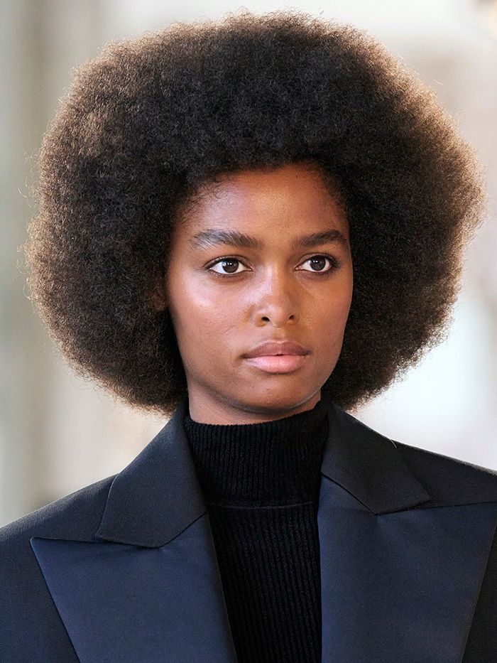 Perfectly Rounded Black Afro — 80s Hairstyles