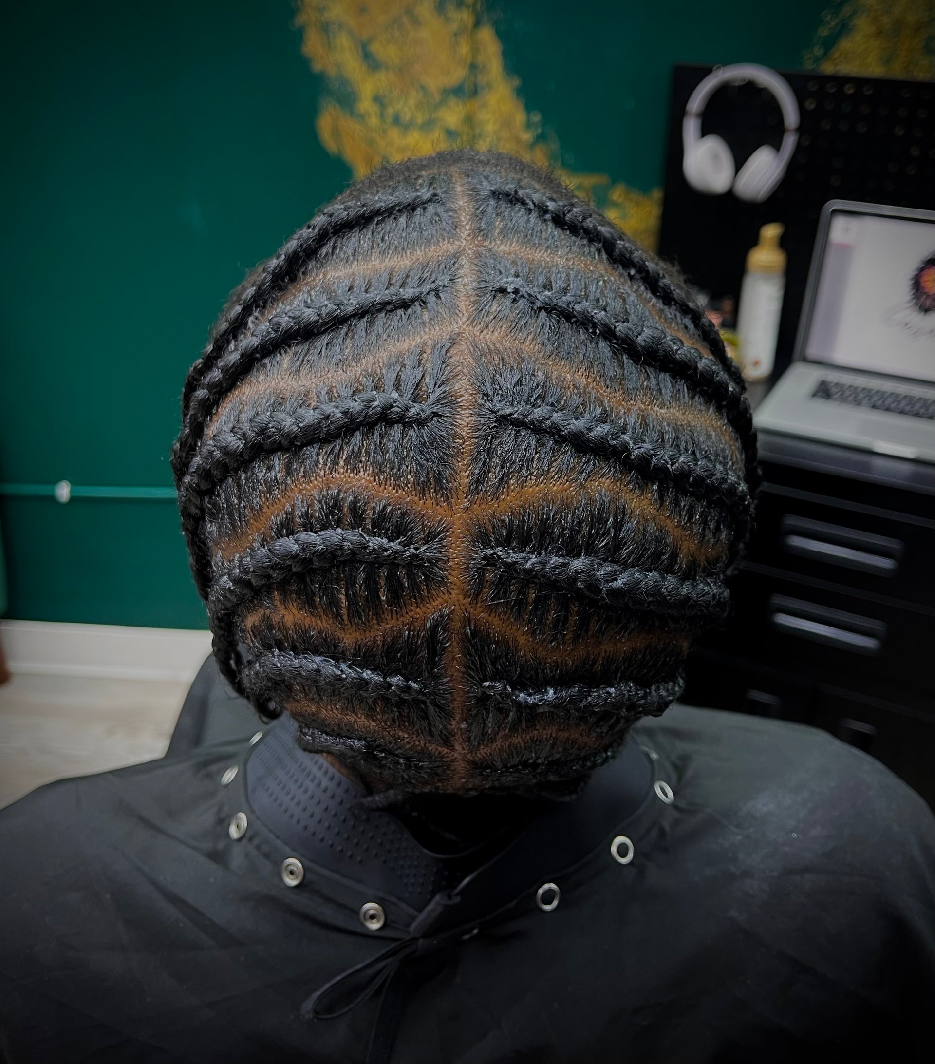 Wavy Braids with Cornrow Detail Wavy Braids with Cornrow Detail — Pop Smoke Braids