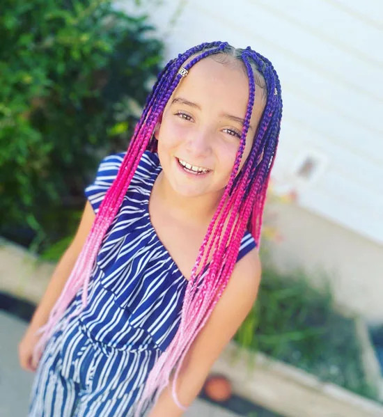 Ombre Knotless Box Braids Ombre Knotless Box Braids — Kids Knotless Braids