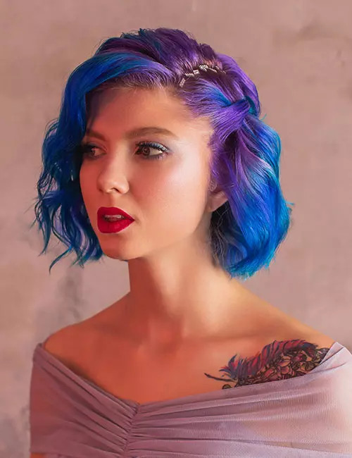 Royal Blue Purple Bob Royal Blue Purple Bob — Royal Blue Hair