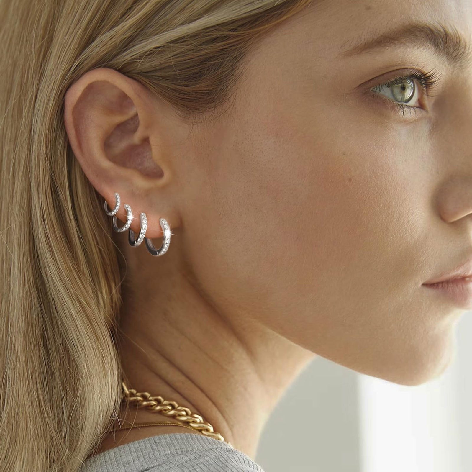 Sparkling Small Silver Hoops for Subtle Shine — Hoop Earrings