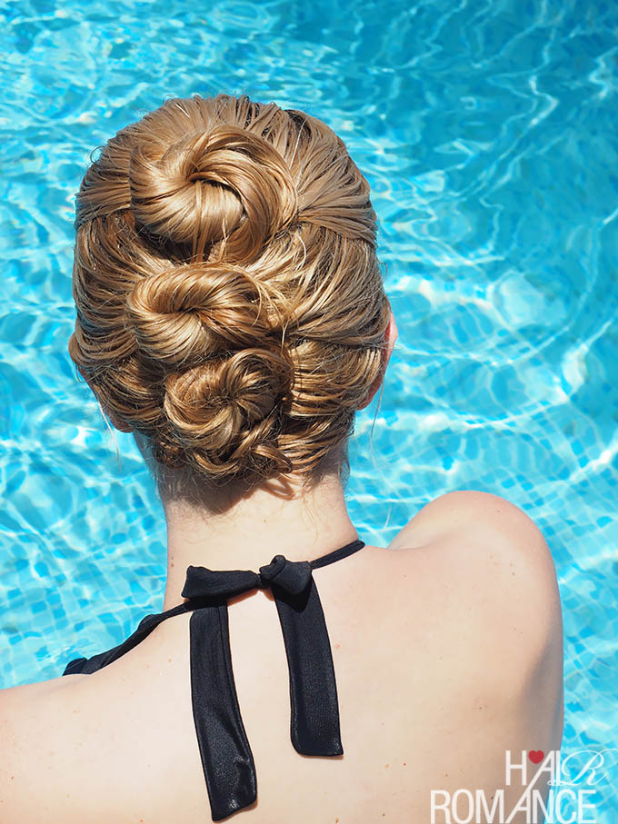 Intricate Three Buns Style — Swim Hairstyles