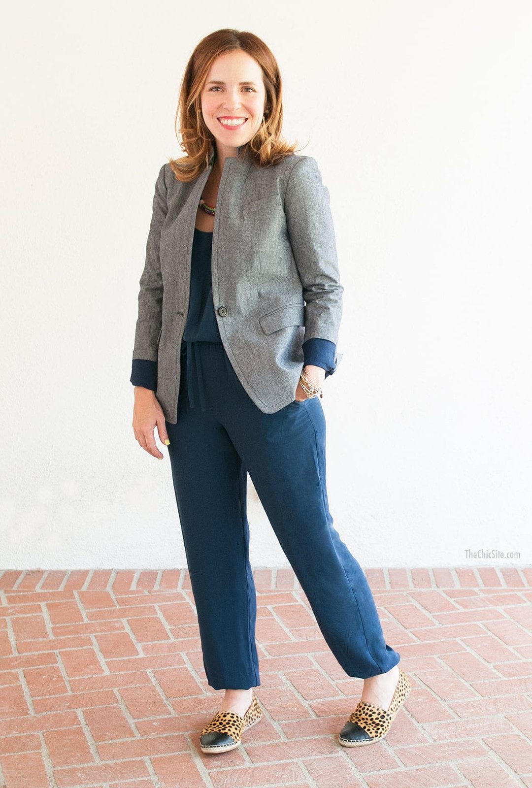 Minimalist Blazer and Dress for a Sleek Conference Statement — Conference Outfits