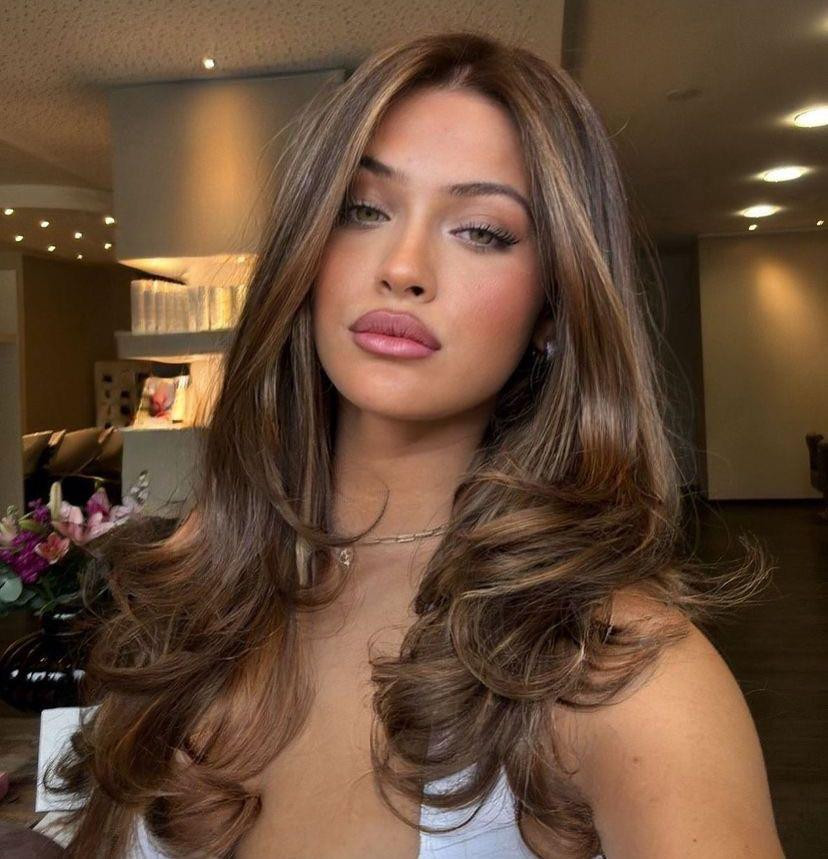 Long Layers Visual Idea Long Layers Visual Idea — Caramel Brown Hair