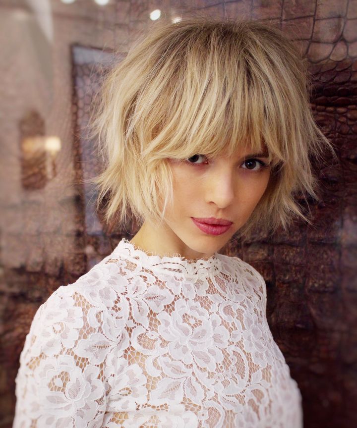 Chin Bob With Messy Air-Dried Texture — Photoshoot Hairstyles