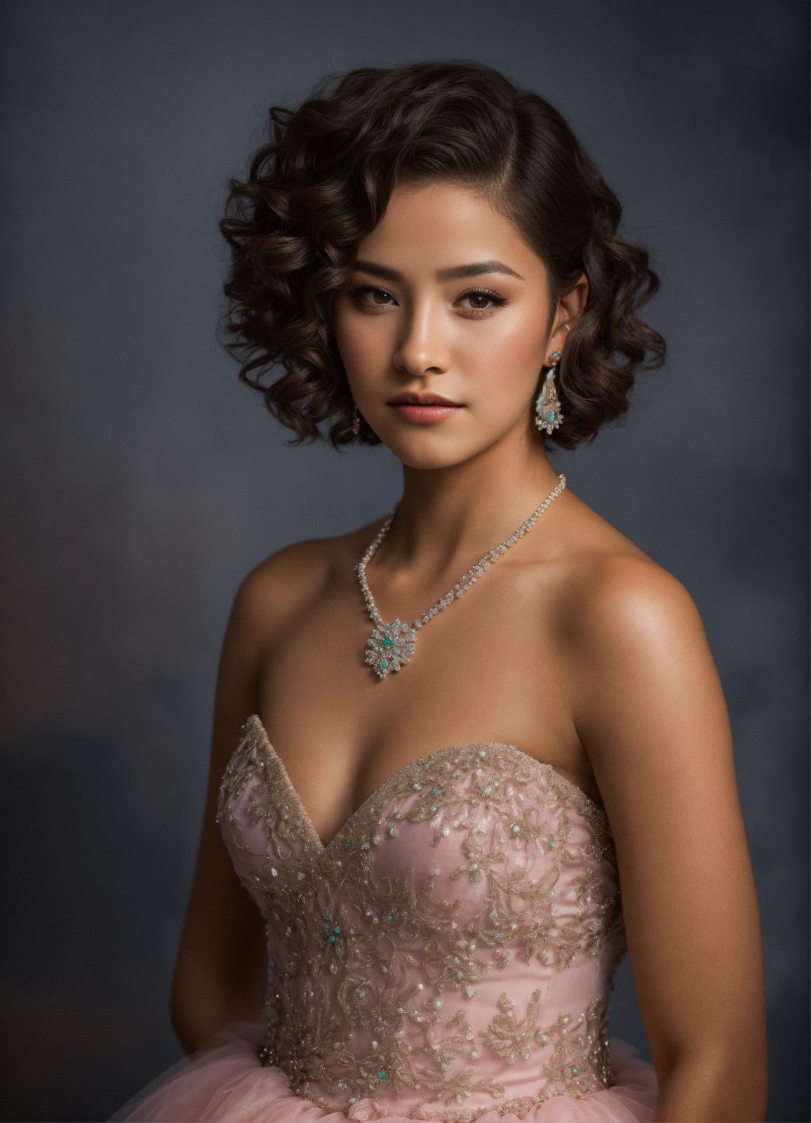 Chin Length Voluminous Curls — Quinceanera Hairstyles