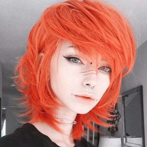 Collarbone Shag With Side-Swept Bangs — Emo Hair