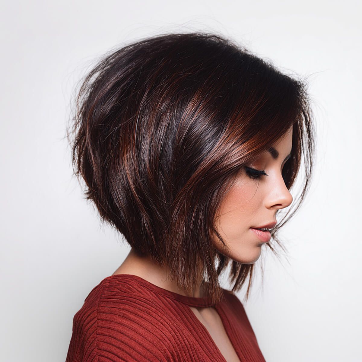 The Voluminous Textured Bob — Asymmetrical Bob