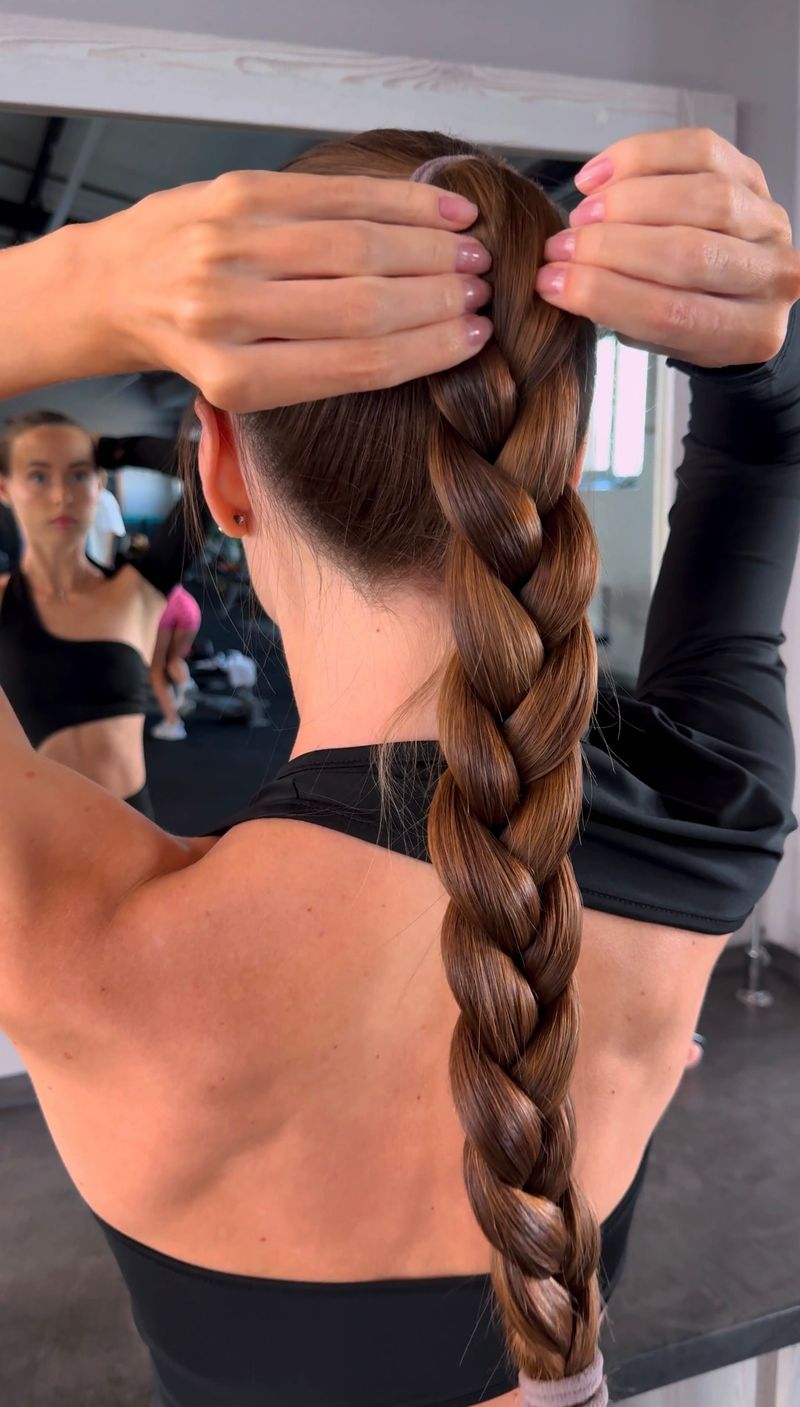 Thick Single Braid Thick Single Braid — Gym Hairstyles