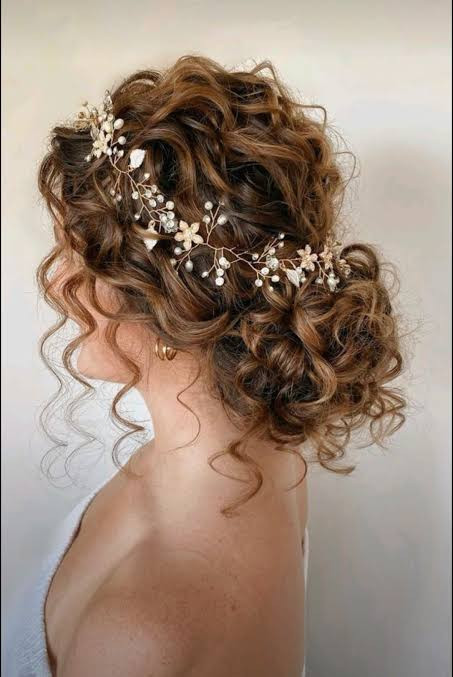 Brunette Visual Idea — Bridal Hair Accessories